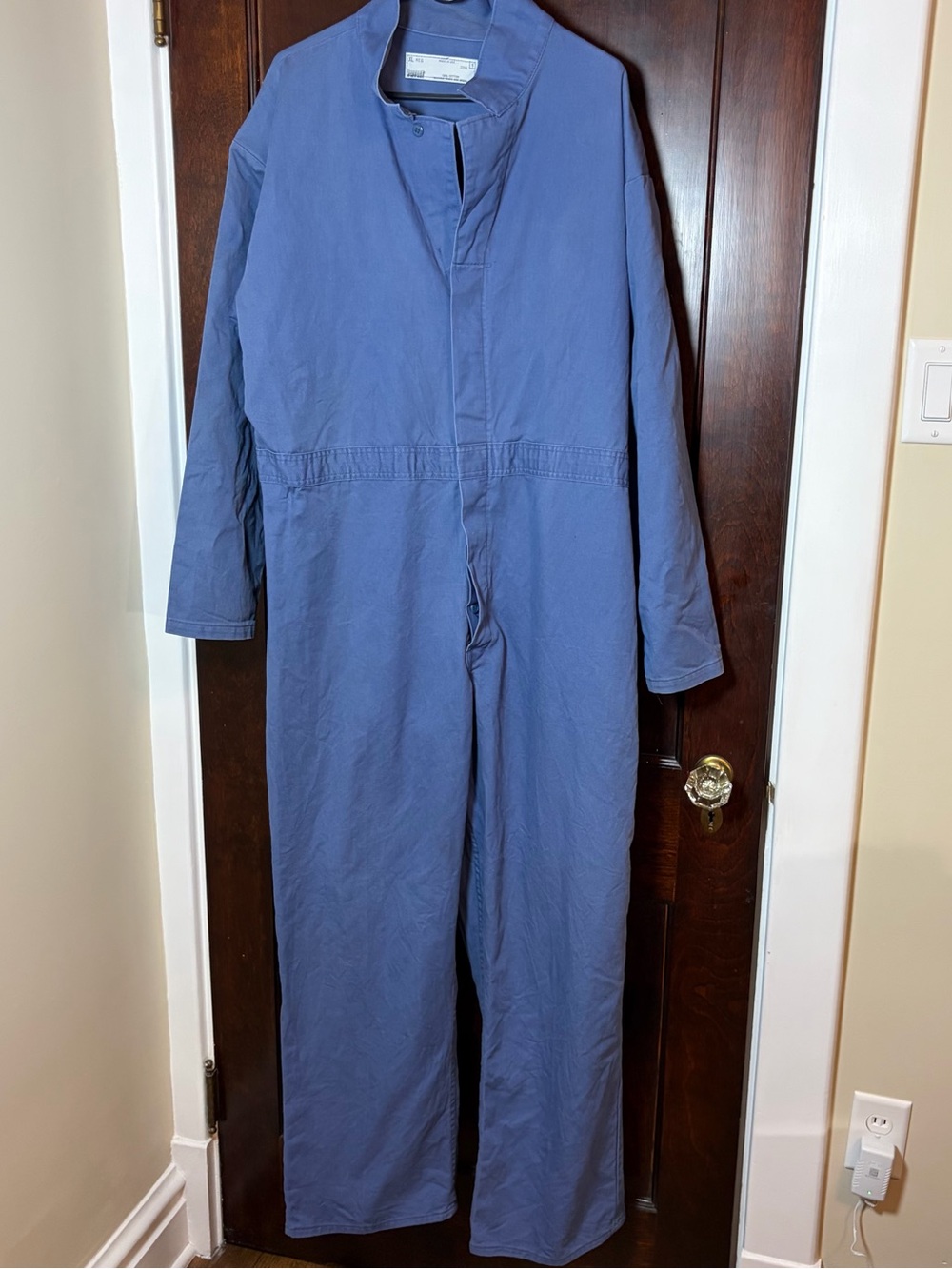 Vintage 90s Coveralls Jumpsuit Size XL Blue 100% Cotton Perfect Brand Streetwear